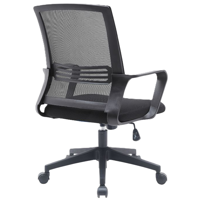 Silla Secretarial Vektor Tech MOVE con Malla de Color Negro y Brazos