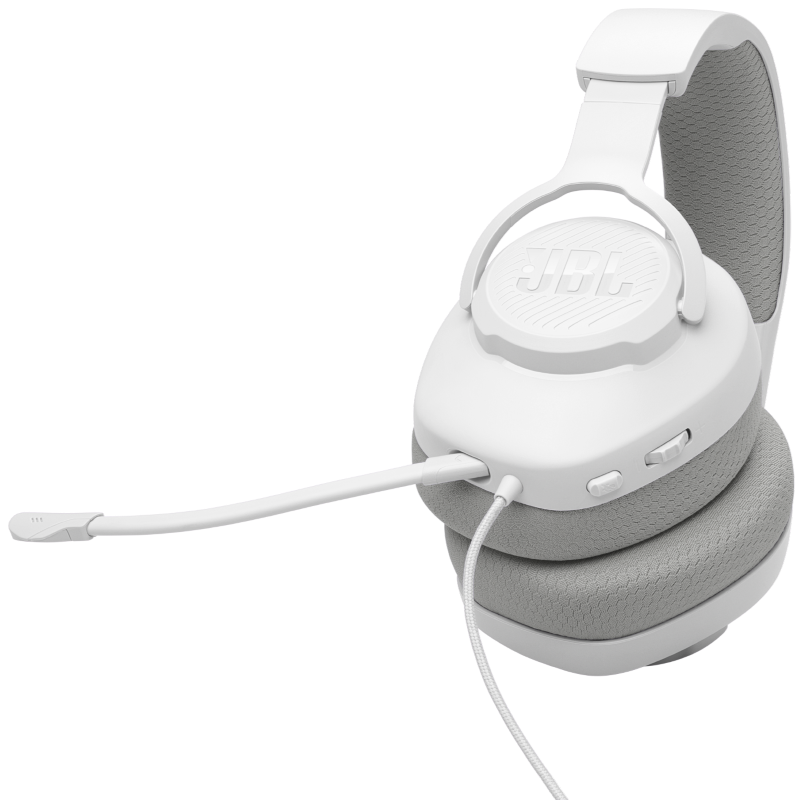 Audífonos Gamer JBL Quantum 100 M2 White de Color Blanco con Cable