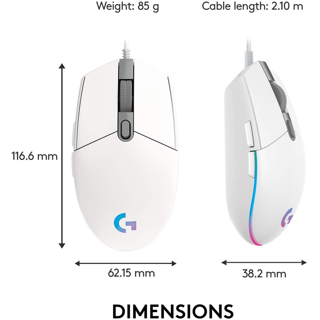 Mouse Gaming Logitech G203 Lightsync 910-005791