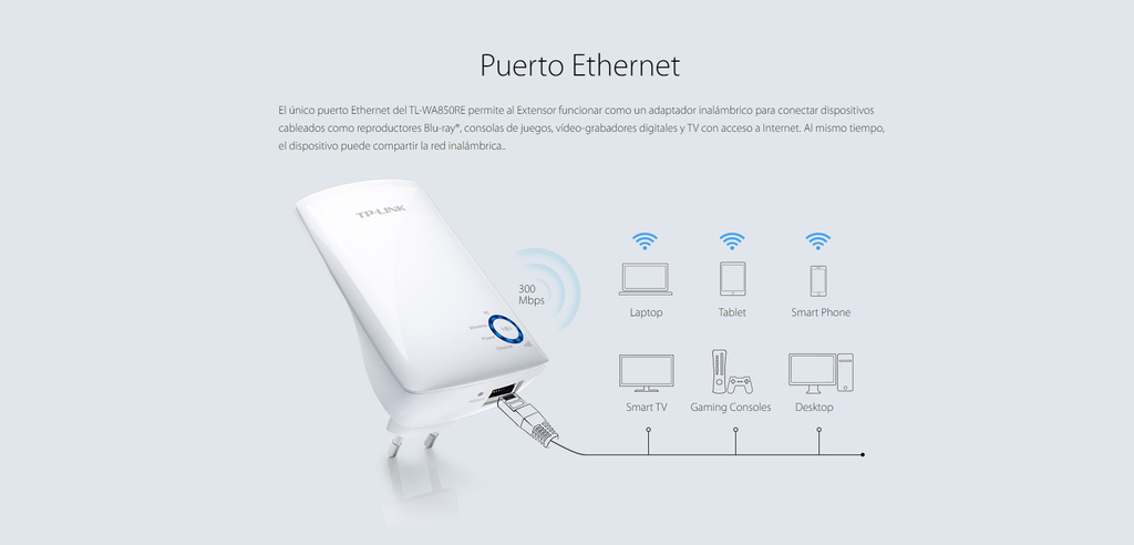 Repetidor de Wi-Fi TP-Link WA850RE