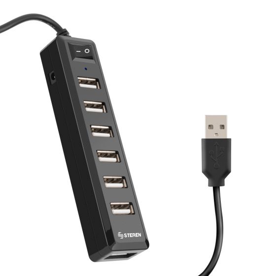 HUB USB 2.0 para 7 Puertos Steren USB-537