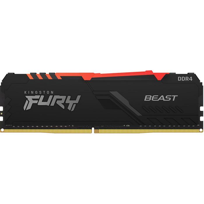 Memoria RAM DIMM DDR4 Kingston Fury Beast RGB de 8 GB a 3200 MHz