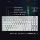 Teclado Gaming Inalámbrico Mecánico Logitech G G915 TKL Blanco