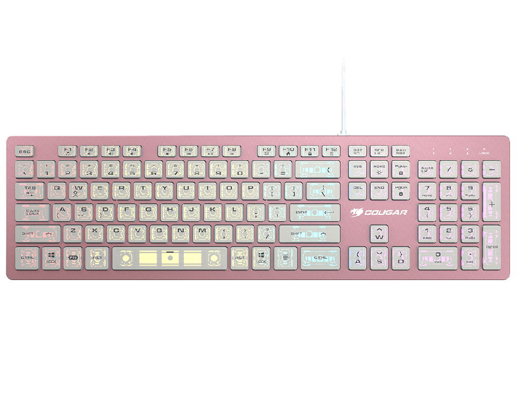 Teclado Gaming Cougar Vantar AX Rosado