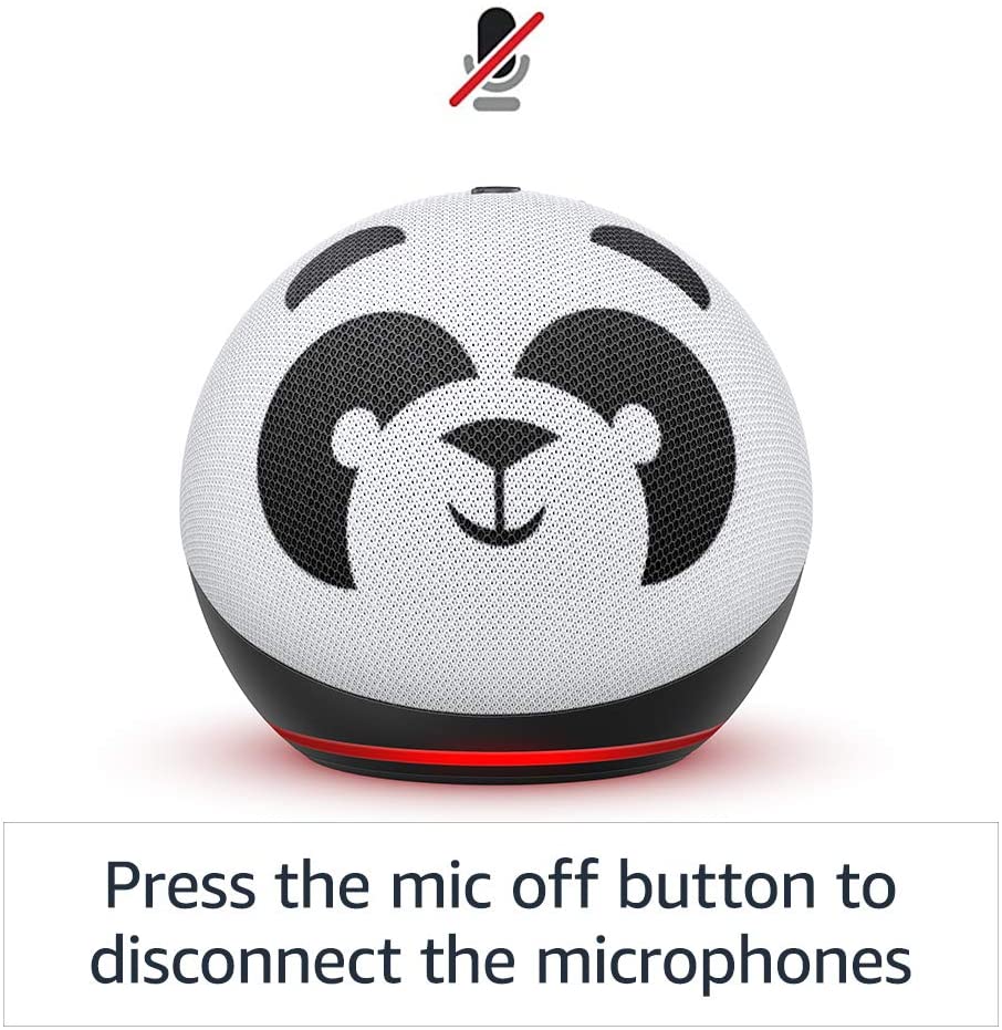 Bocina Inteligente Amazon Echo Dot Kids con Alexa Diseño de Panda