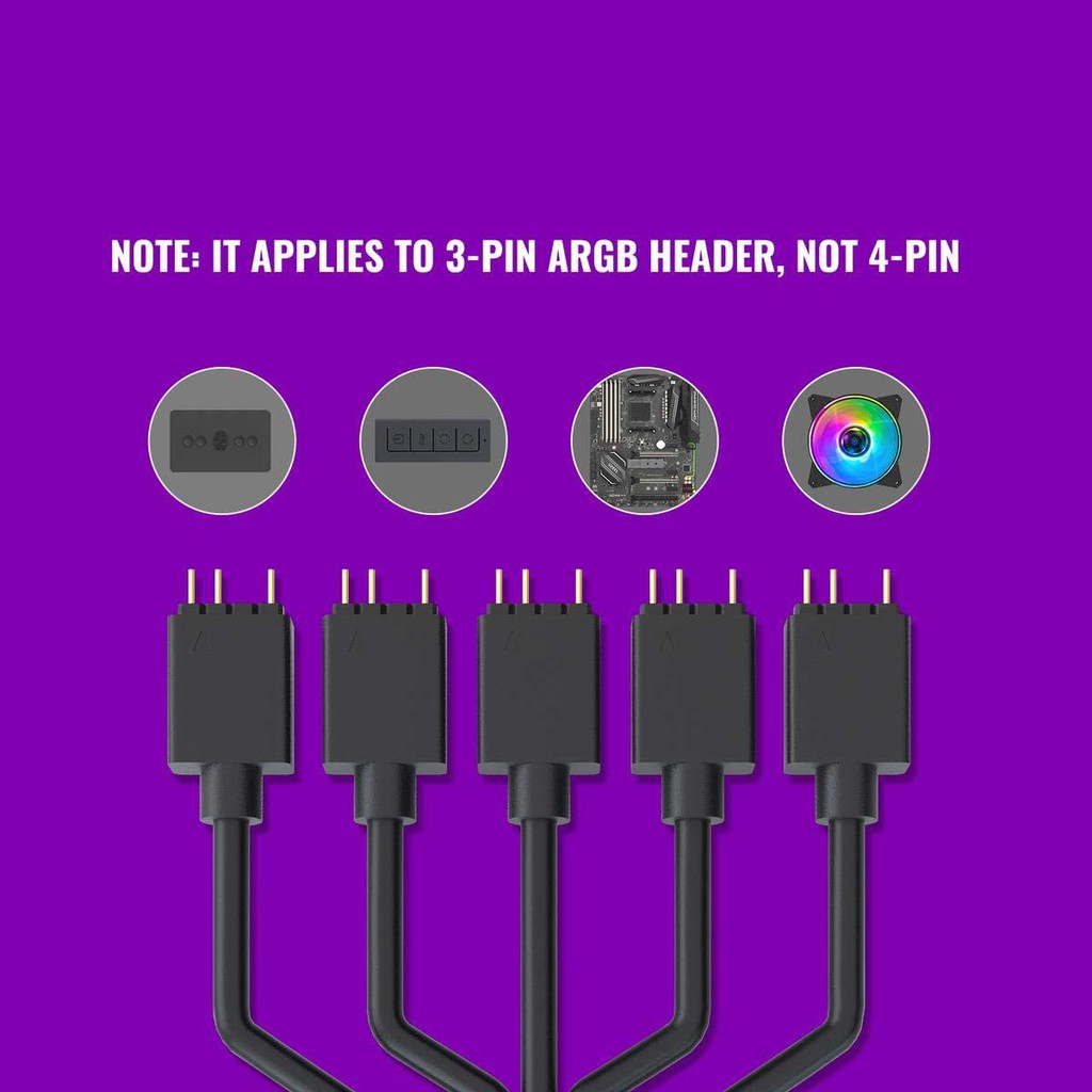Splitter Divisor RGB Direccionable de 1 a 5 Cooler Master