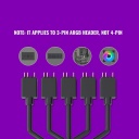 Splitter Divisor RGB Direccionable de 1 a 5 Cooler Master