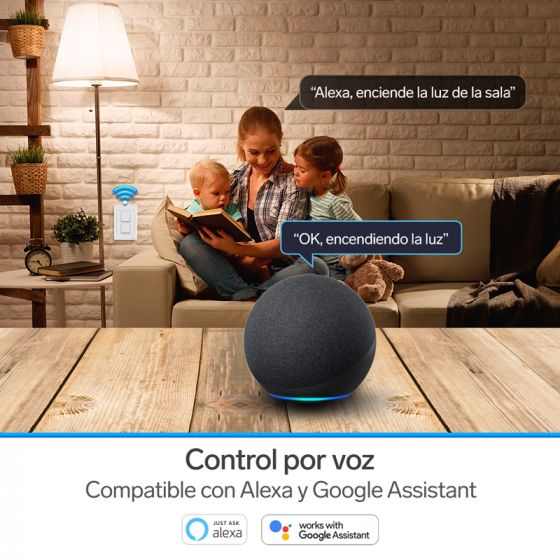 Apagador/Switch Doble Wi-Fi Steren SHOME-116
