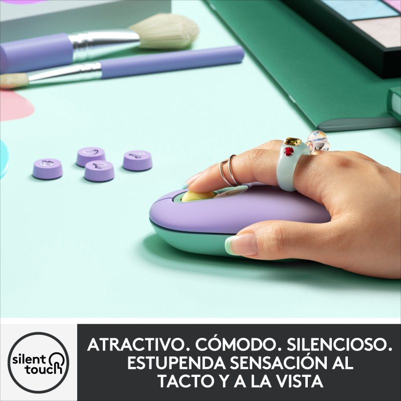 Mouse Bluetooth Logitech Pop Daydream Morado