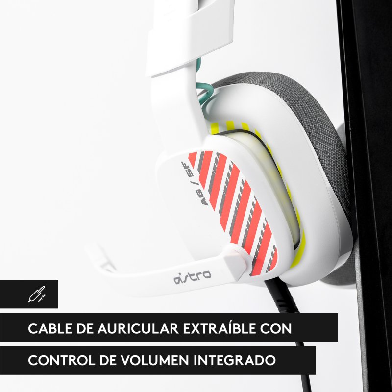 Audífonos Gaming Logitech G Astro A10 Blancos