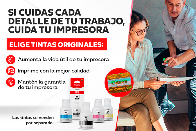 Botella de Tinta Canon GI-16<BK> de Color Negro