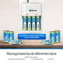 Cargador de Baterías AA, AAA y 9V Steren CRG-020