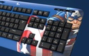 Teclado Xtech con Cable Edición Marvel Captain America