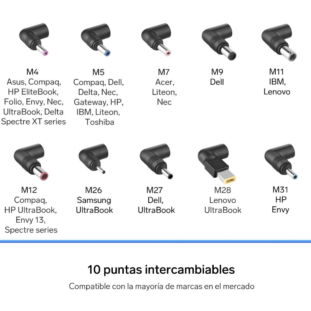 Cargador Universal para Laptop Steren COM-136