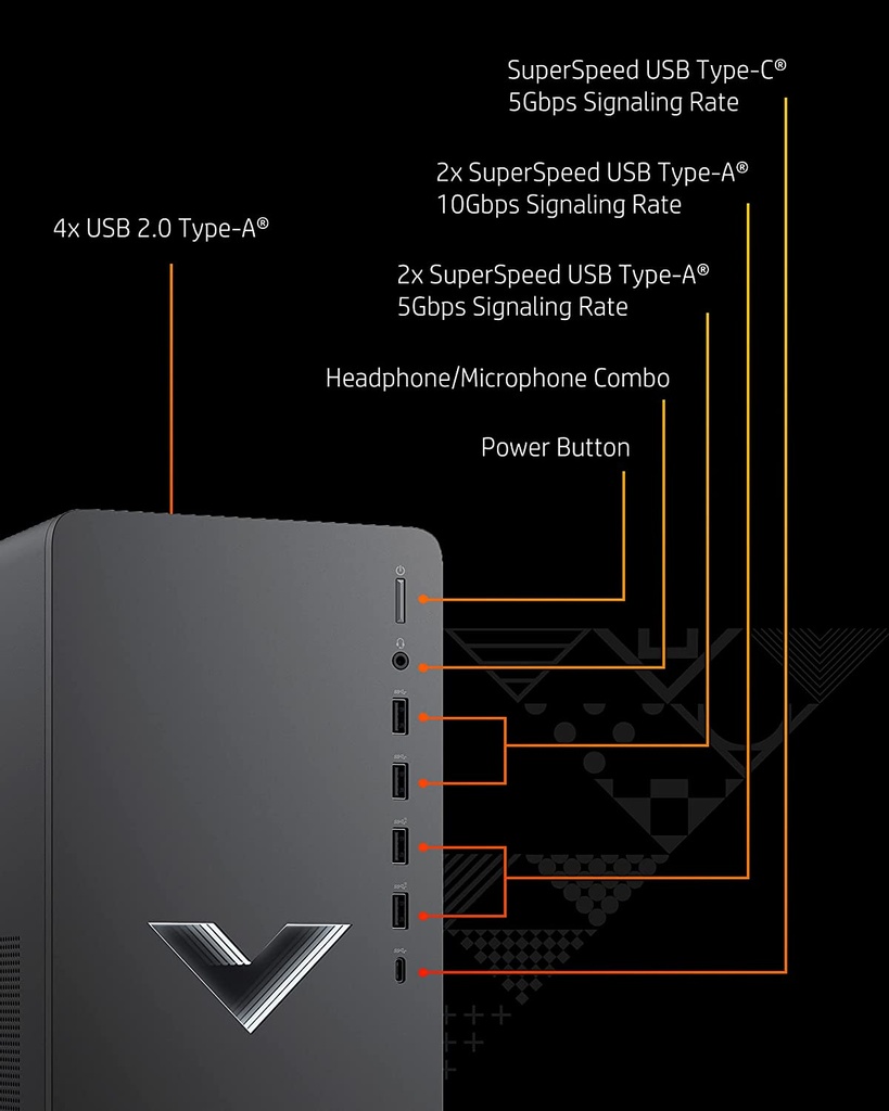 Computadora de Escritorio HP Victus 15L Gaming TG02-0002la