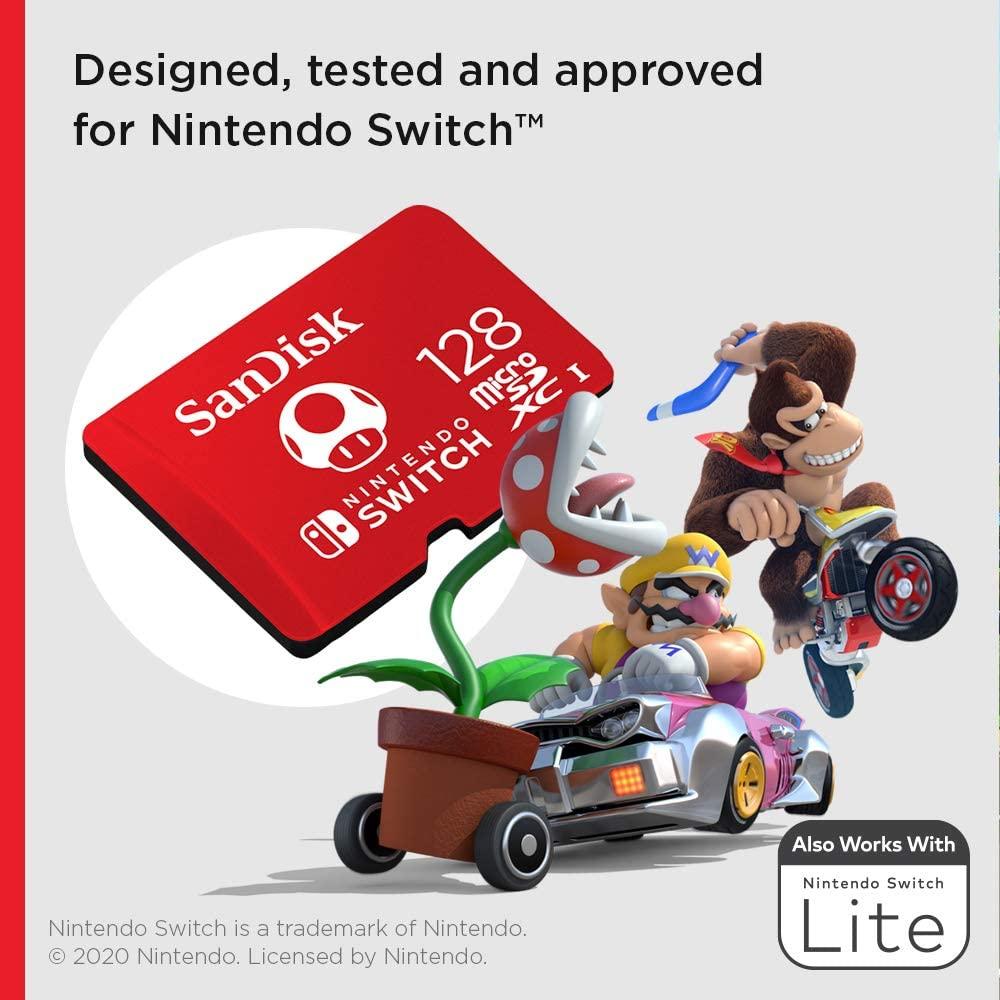 Memoria MicroSDXC SanDisk para Nintendo Switch con Licencia Nintendo