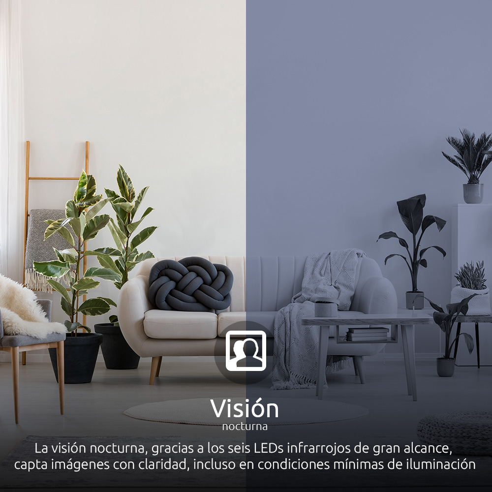 Kit de 2 Cámaras de Seguridad Wi-Fi Nexxt para Interiores