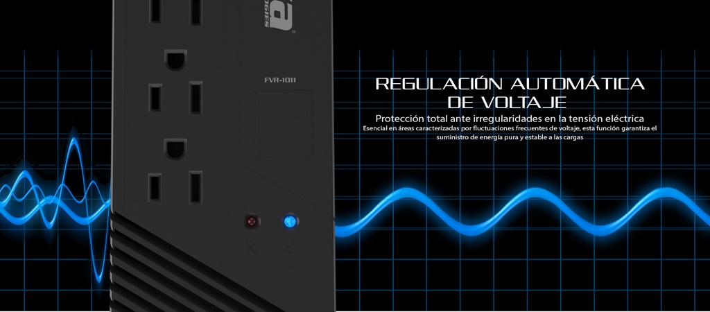 Regulador de Voltaje Forza FVR-1011 de 1000 VA y 500 Watts