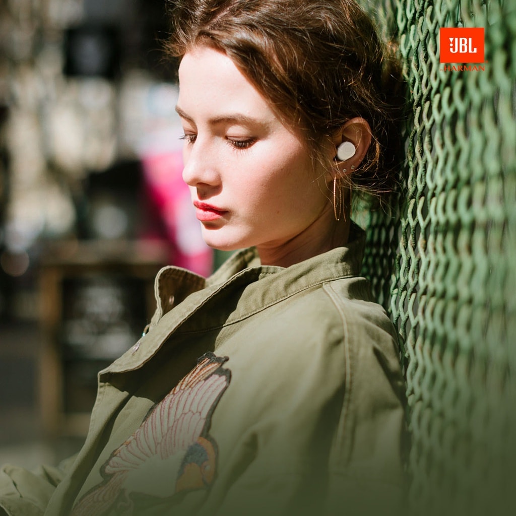 Audífonos Bluetooth JBL Vibe Buds de Color Blanco