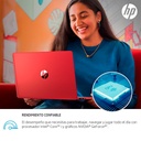 Laptop HP 15-dw3500la de Color Rojo