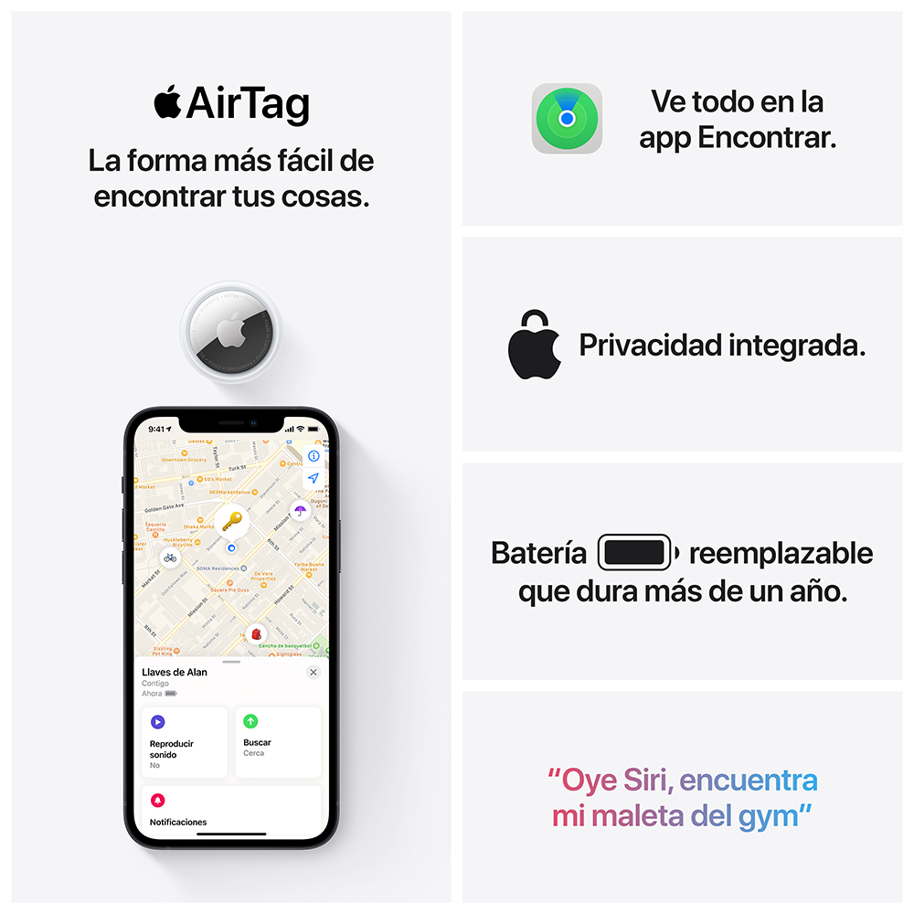 Dispositivo Rastreador Apple AirTag