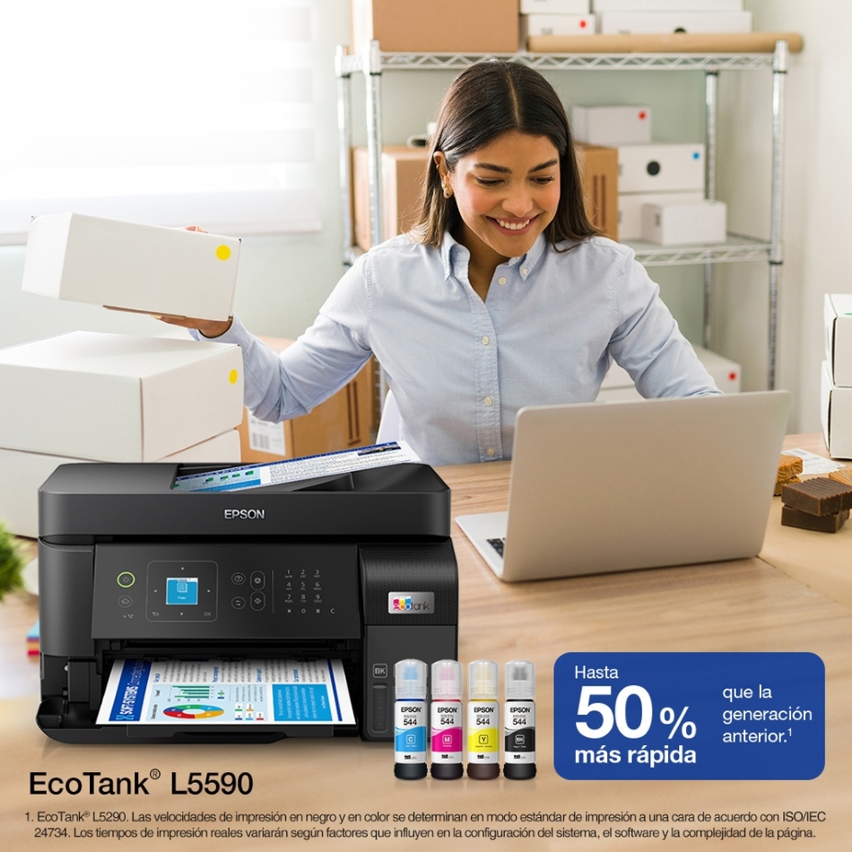 Impresora Multifuncional e Inalámbrica Epson EcoTank L5590