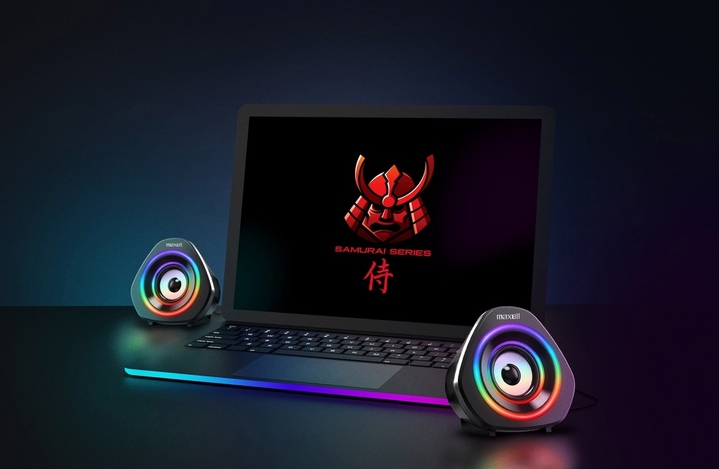 Bocinas Gaming Maxell con RGB para PC