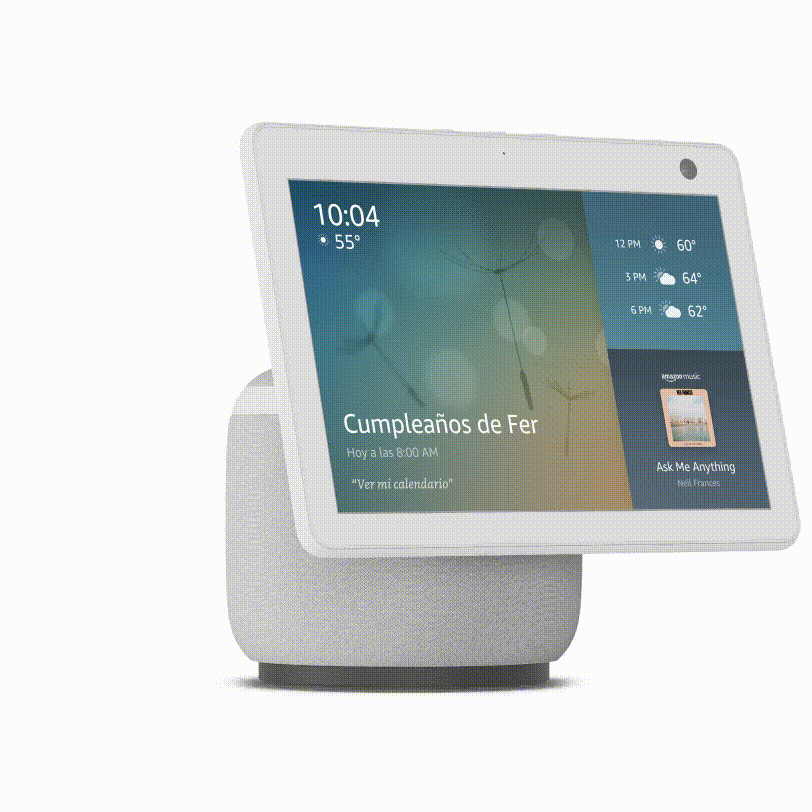 Pantalla Inteligente Amazon Alexa Echo Show 10 Glacier White