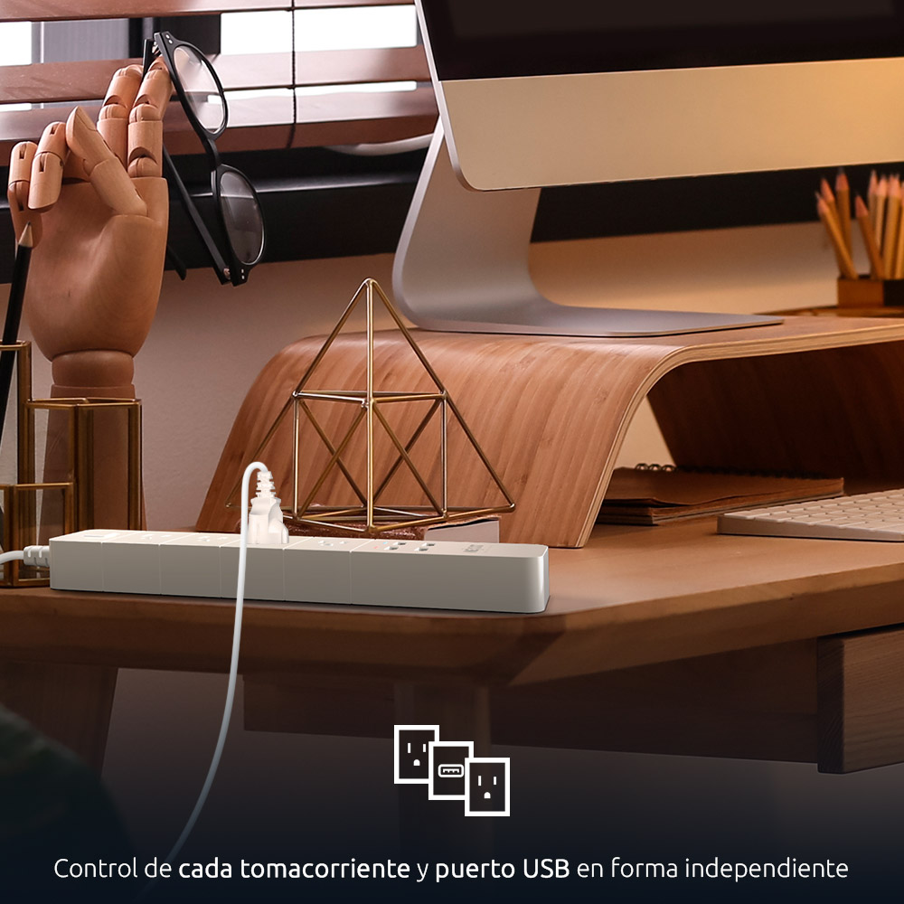 Regleta Protectora Inteligente Wi-Fi Nexxt