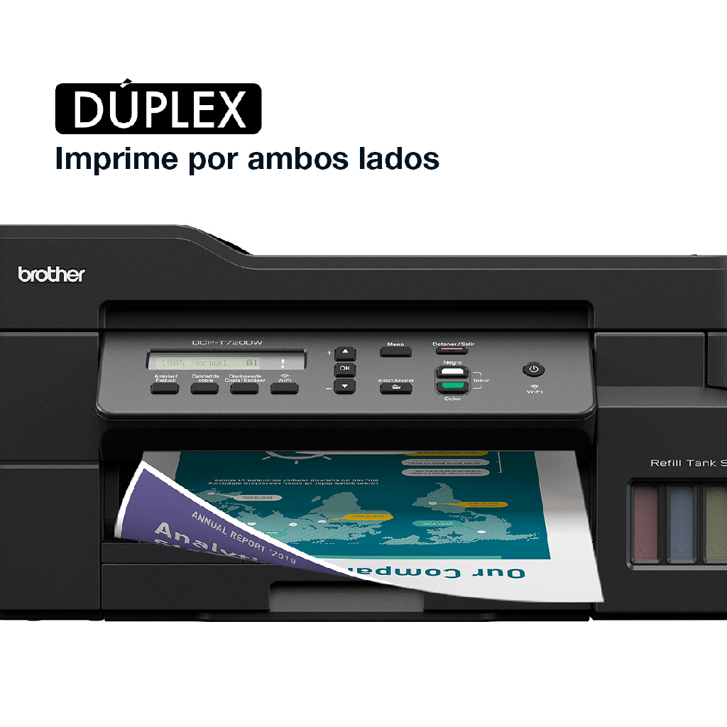 Impresora Multifuncional e Inalámbrica Brother DCP-T720DW