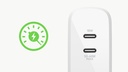Adaptador de Corriente Belkin BOOST↑CHARGE GaN de 68 Watts Blanco