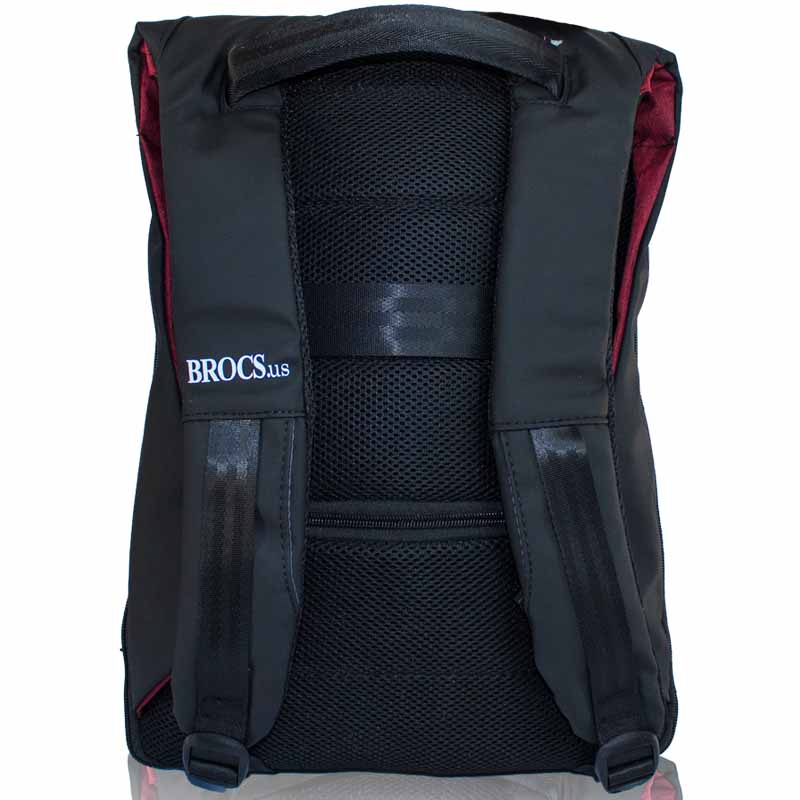 Mochila Brocs Semi-Impermeable Color Rojo