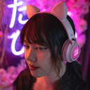 Audífonos Bluetooth STF Katu con Orejas de Gato Color Rosa
