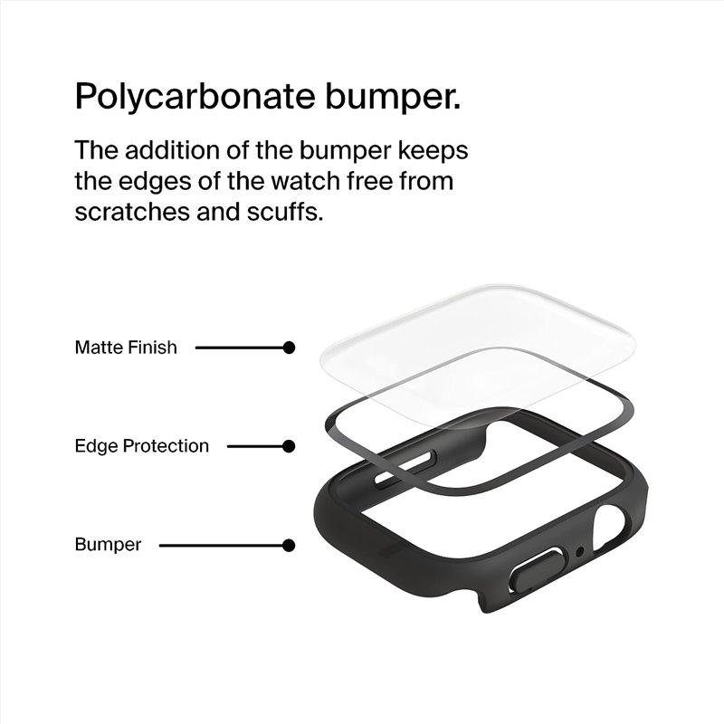 Protector Belkin Negro ScreenForce para Apple Watch TemperedCurve 2-in-1