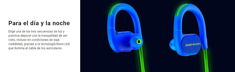 Audífonos Bluetooth Energy Sistem running2 Neon Lime