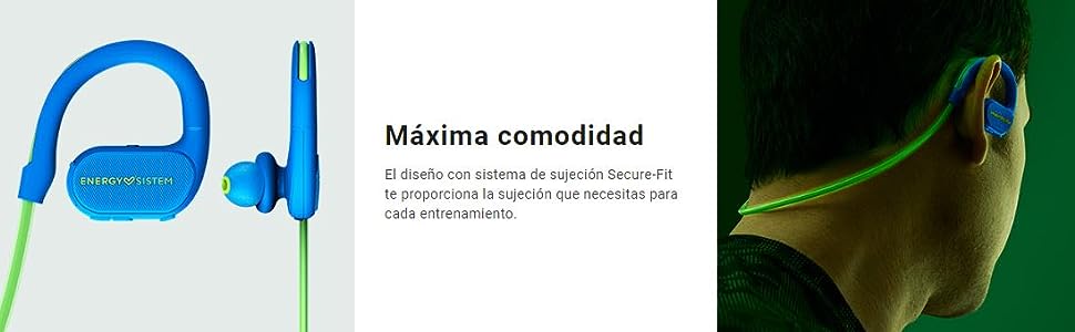 Audífonos Bluetooth Energy Sistem running2 Neon Lime