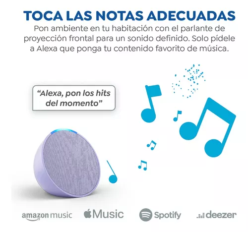 Asistente Inteligente Amazon Alexa Echo Pop Color Lavender Bloom