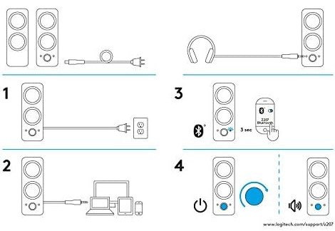 Bocinas Bluetooth Logitech Z207 para Computadora