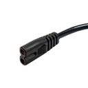 Cable de alimentación para laptop con enchufe NEMA de 2 clavijas a conector hembra de 2 ranuras XTC-110 XTECH