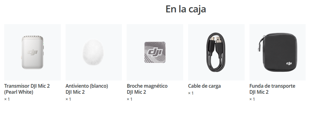 Transmisor DJI Mic 2 Pearl White