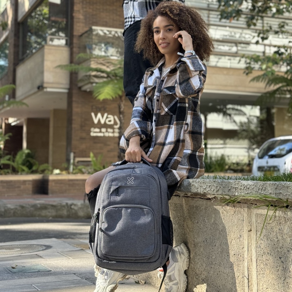 Mochila Klip Xtreme Stendal de Color Gris