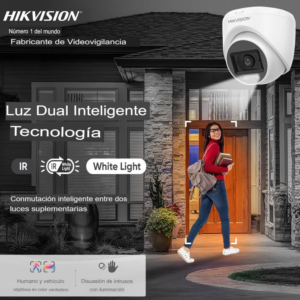 Cámara Hikvision Turbo HD Dual Light Auto Fixed