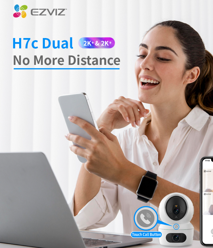 Cámara de Seguridad Inteligente EZVIZ EZH7C44WF Dual