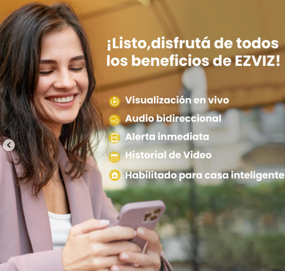 ​Cámara de Seguridad Inteligente Ezviz EZH43WKFL28 para Exteriores