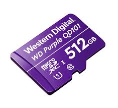 WD PURPLE MEMORIA MICROSD 512GB SURVEILLANCE CLASS10