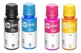 COMBO (KIT)DE BOTELLA DE TINTA HP GT53/GT52, PACK DE 4