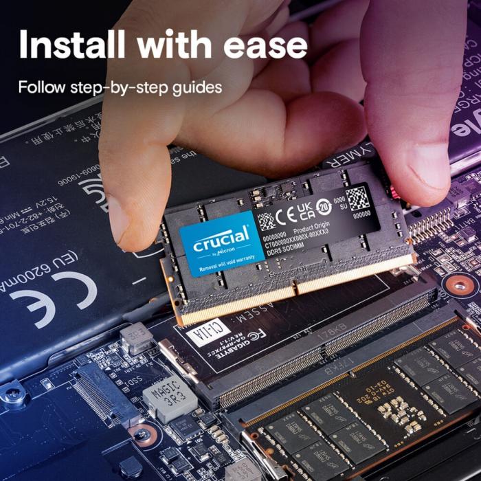 MEMORIA DDR5 SODIMM 8GB CRUCIAL 5200MHZ CL42