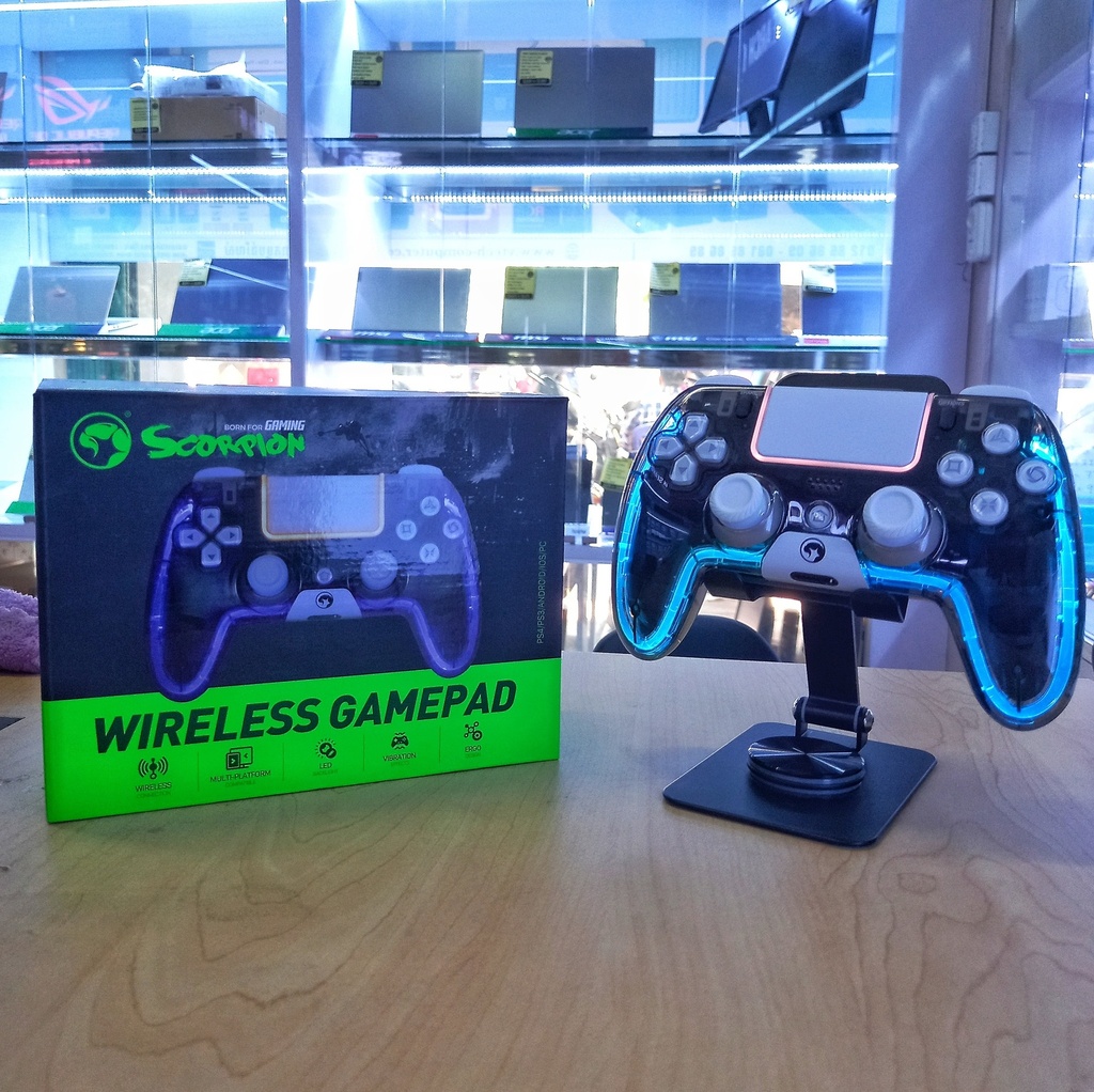 CONTROL GAMING INALAMBRICO MARVO GT-89 NEGRO
