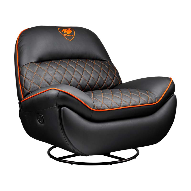 SOFÁ GAMING COUGAR OVERLORD NEGRO-NARANJA