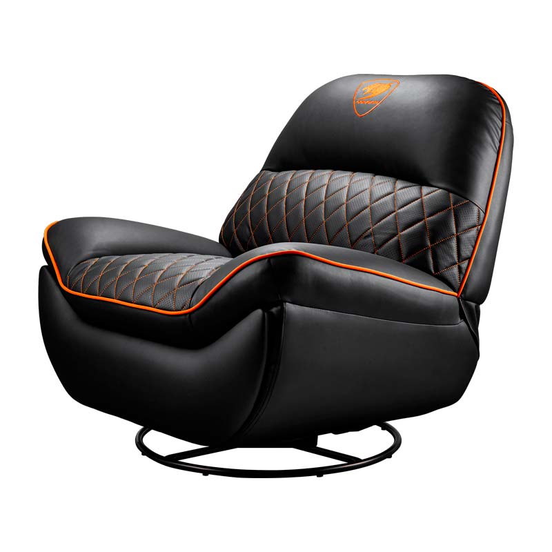 SOFÁ GAMING COUGAR OVERLORD NEGRO-NARANJA